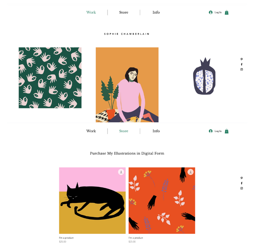 Wix Template Illustrations